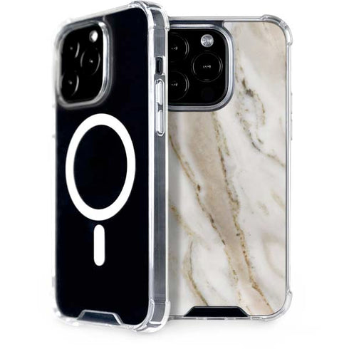 Vanilla Marble iPhone 15 Pro MagSafe Case